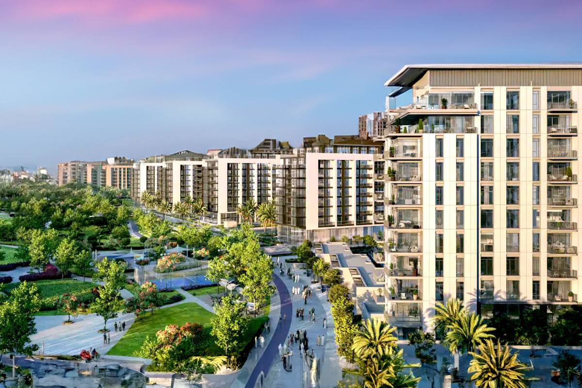 Dubai Hills Estate villas and parkland